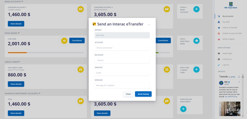 RBC 2050 - Simplified Online Banking – screenshot 6