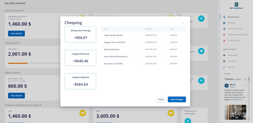 RBC 2050 - Simplified Online Banking – screenshot 3