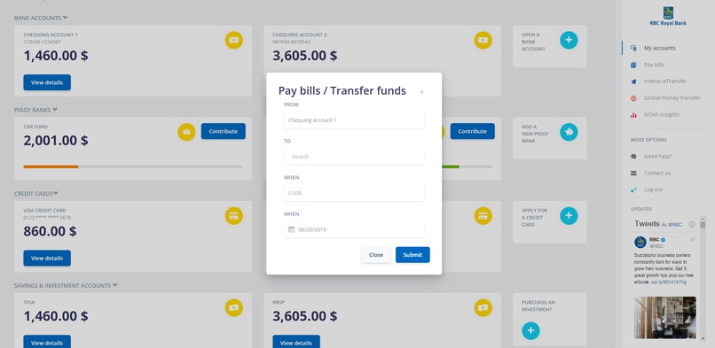 RBC 2050 - Simplified Online Banking – screenshot 5