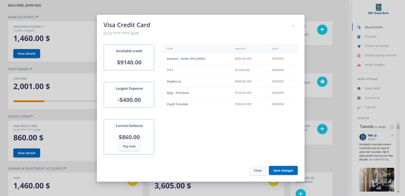 RBC 2050 - Simplified Online Banking – screenshot 4
