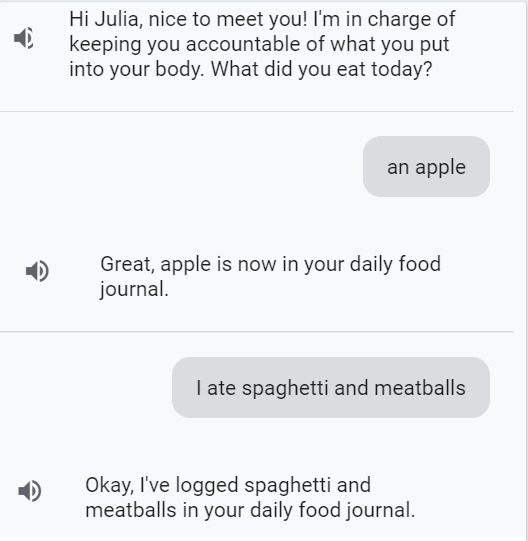 NutriBot – screenshot 3