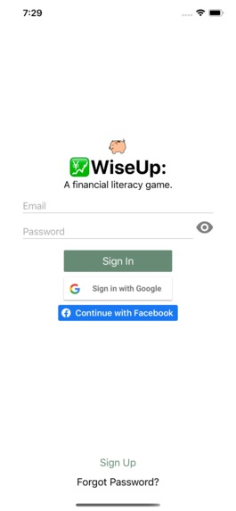 WiseUp – screenshot 1