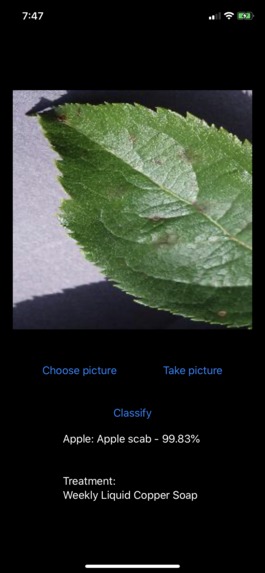 PlantDx – screenshot 2