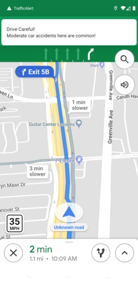 TrafficAlert by Nate Farm – screenshot 1