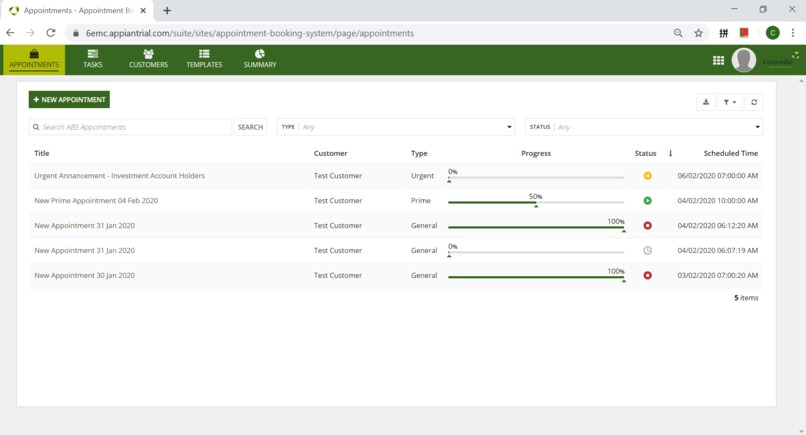 Appointment Booking System – screenshot 1