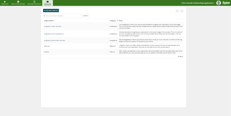 Convedo Onboarding Application – screenshot 4