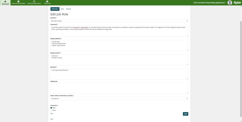 Convedo Onboarding Application – screenshot 6