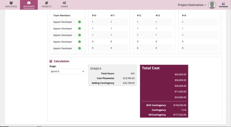 Project Estimator  – screenshot 6