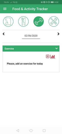 Food and Activity Tracker – screenshot 4