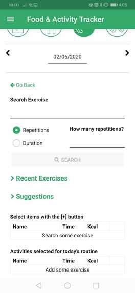Food and Activity Tracker – screenshot 6