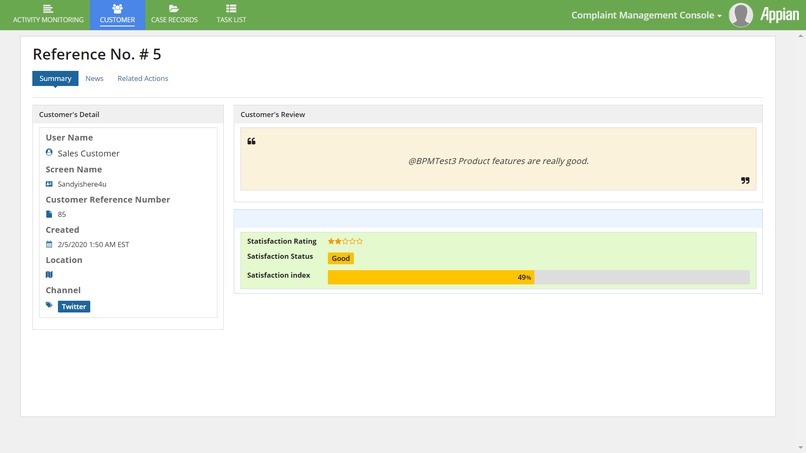 Complaint Management System – screenshot 2