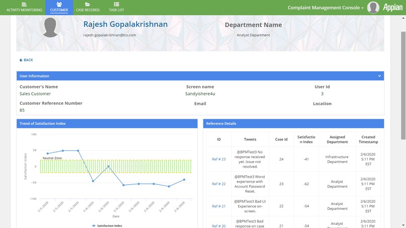 Complaint Management System – screenshot 3