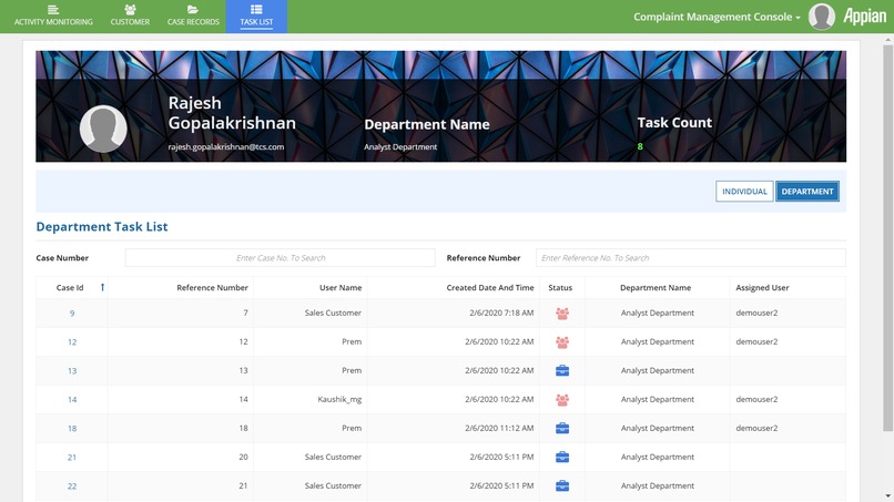 Complaint Management System – screenshot 4