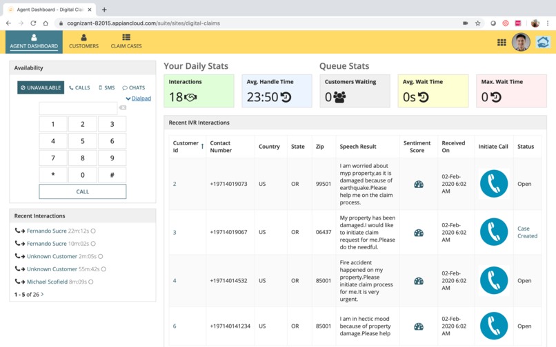Cognizant Smart Claims Solution – screenshot 1