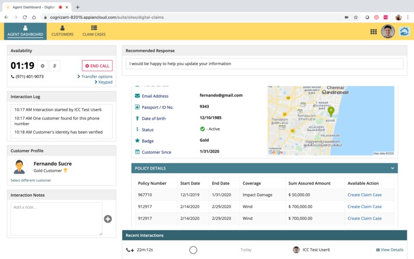Cognizant Smart Claims Solution – screenshot 2