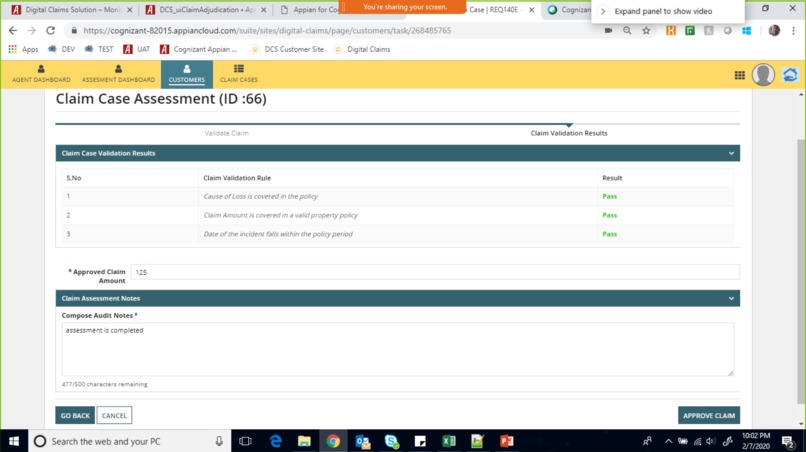 Cognizant Smart Claims Solution – screenshot 5