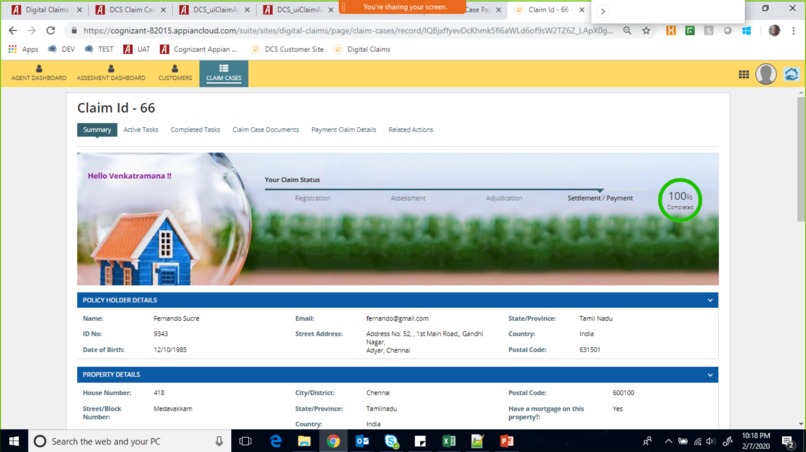 Cognizant Smart Claims Solution – screenshot 6