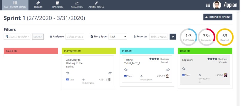 Scooby - Appian Scrum Board (ASB) – screenshot 1