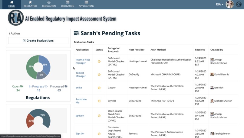 AI Enabled Regulatory Impact Assessment System (RIA) – screenshot 1