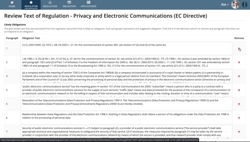 AI Enabled Regulatory Impact Assessment System (RIA) – screenshot 5