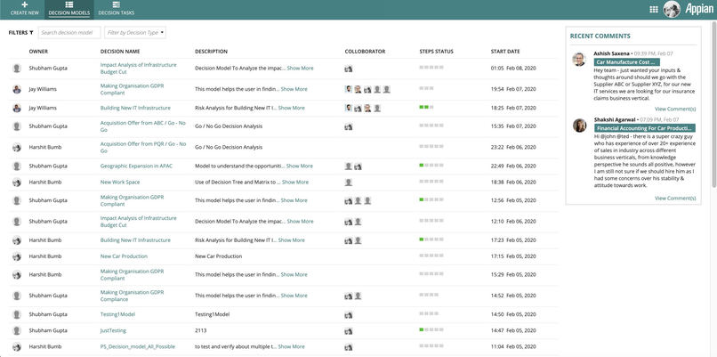 Decisions - A process based approach for better results – screenshot 1