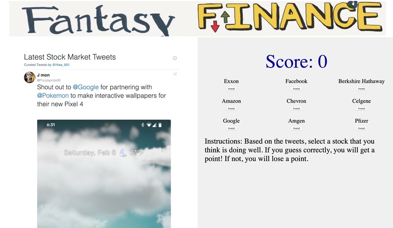 FantasyFinance – screenshot 1