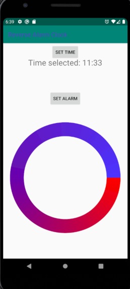 Reverse Alarm Clock – screenshot 1