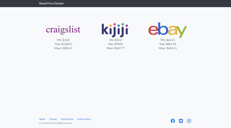 Resell Price Checker – screenshot 2
