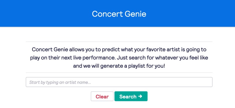 Concert Genie – screenshot 1