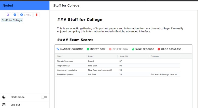 Noded – screenshot 1