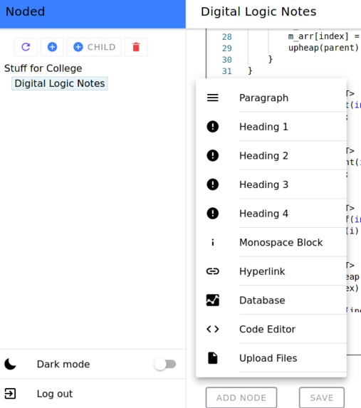 Noded – screenshot 3
