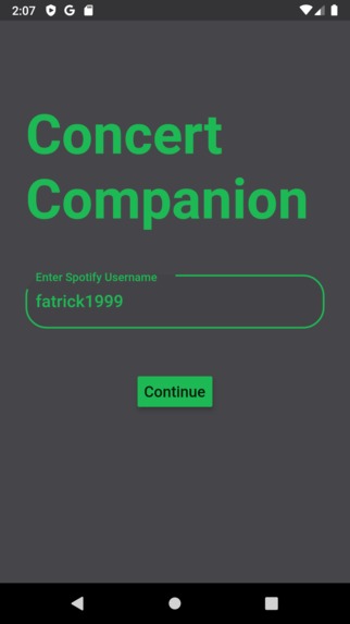 Concert Companion – screenshot 1