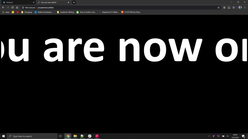 You are now online! – screenshot 1