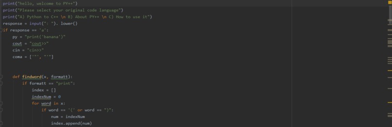py++ – screenshot 1