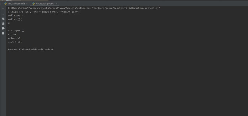 py++ – screenshot 5