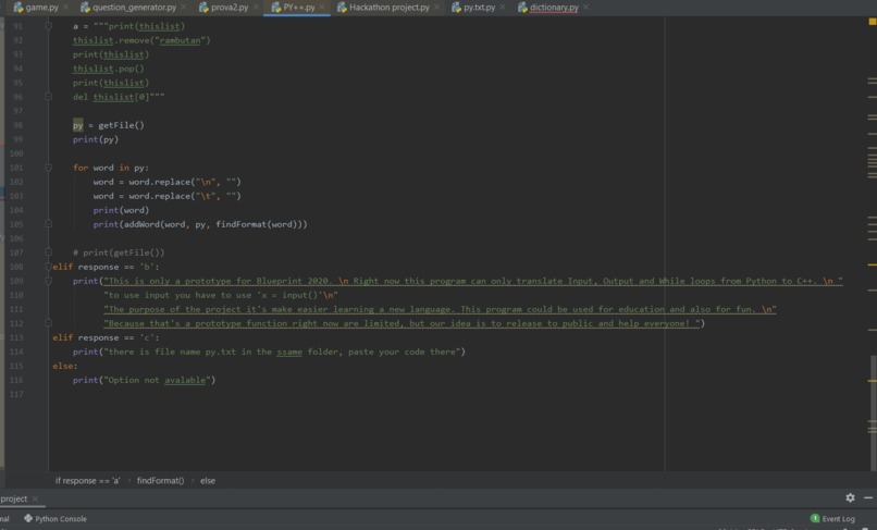 py++ – screenshot 7