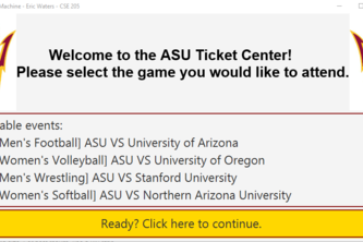 ASU Ticket System