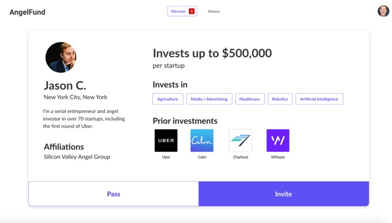 AngelFund – screenshot 2