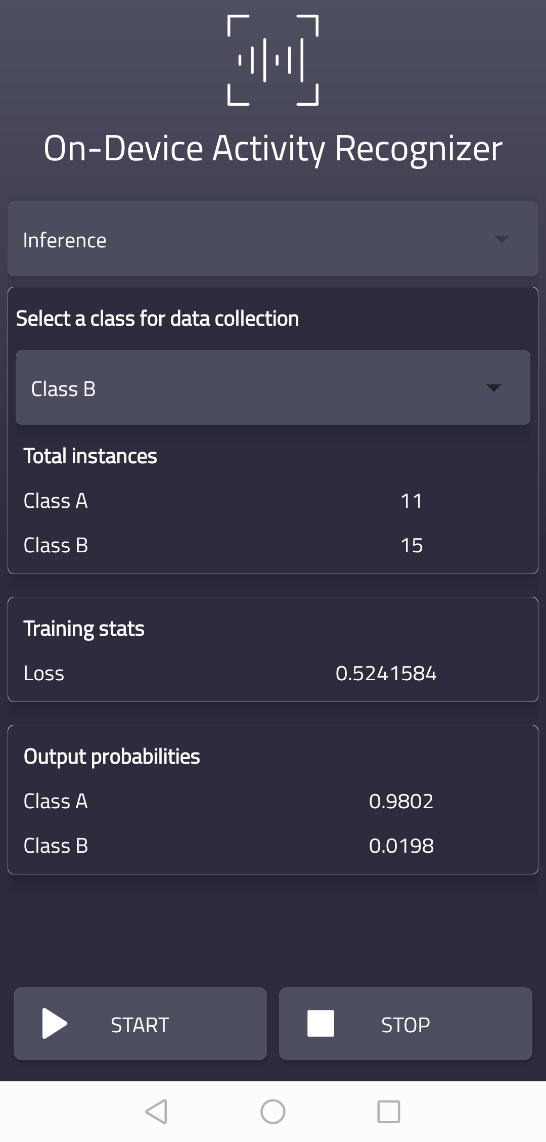 Ondevice Activity Recognition Devpost