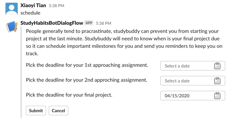 StudyBuddy Chatbot – screenshot 2