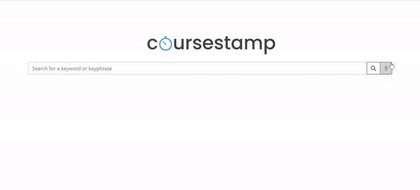 coursestamp – screenshot 1