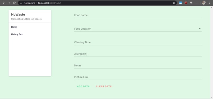 NoWaste – screenshot 1