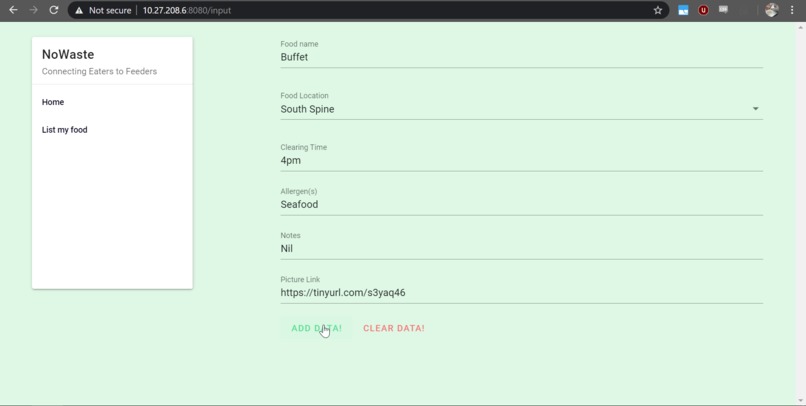 NoWaste – screenshot 2
