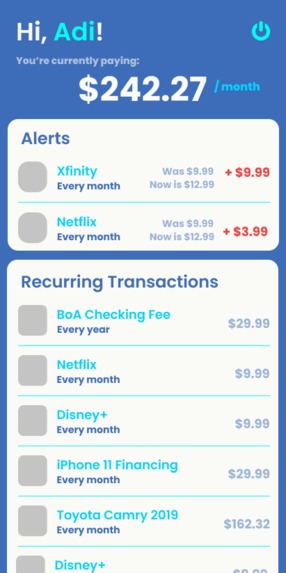 Recurtrack – screenshot 2