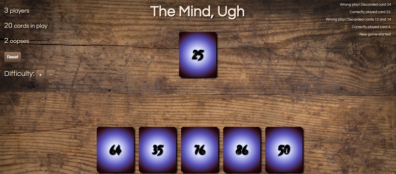 The Mind, Ugh – screenshot 1