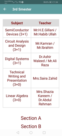 Uet system management app – screenshot 6