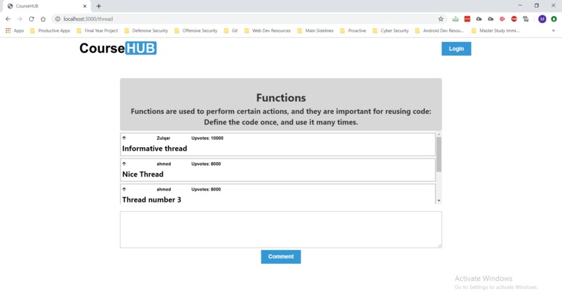 CourseHUB – screenshot 2