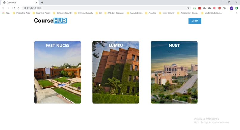CourseHUB – screenshot 1