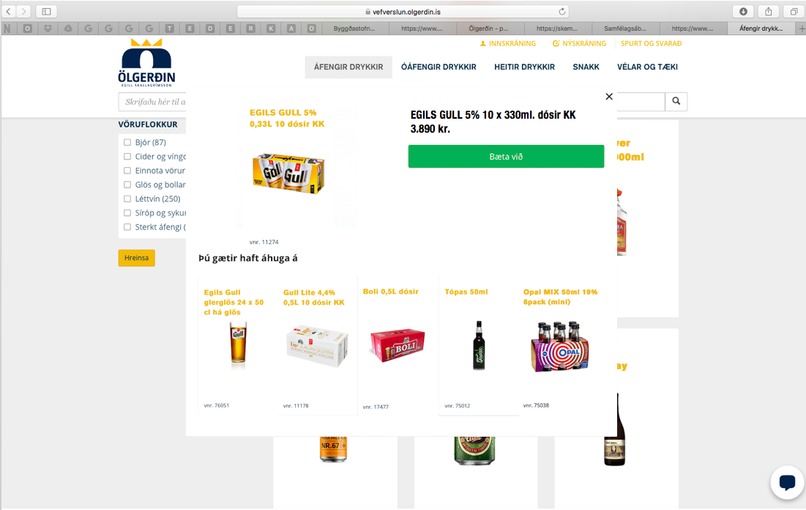 Data science to optimize sales at Ölgerðin – screenshot 1
