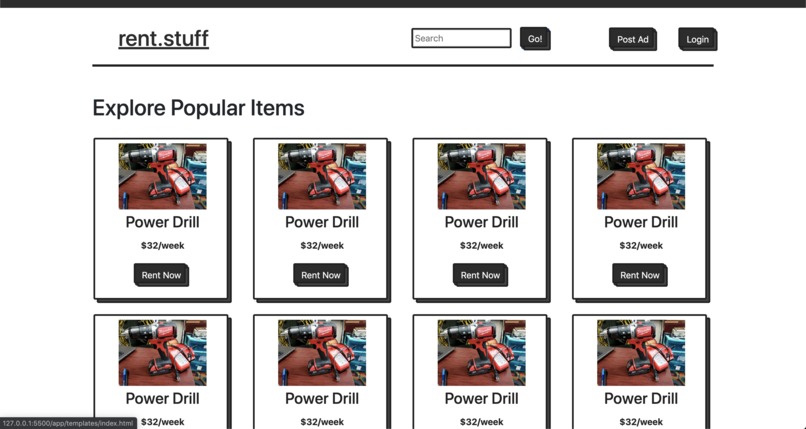 rent.stuff – screenshot 1